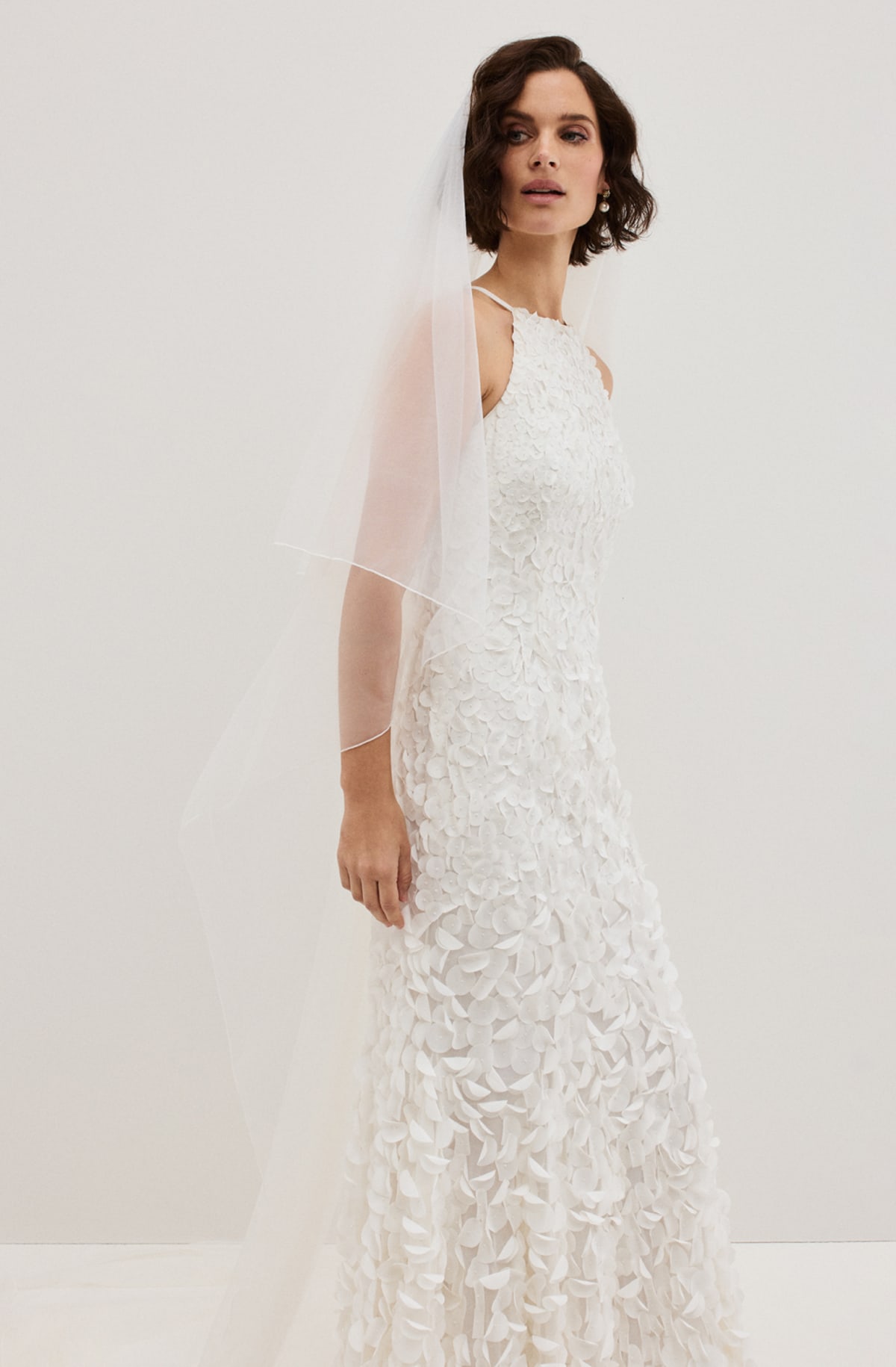 Woman wearing Phase Eight bridal style