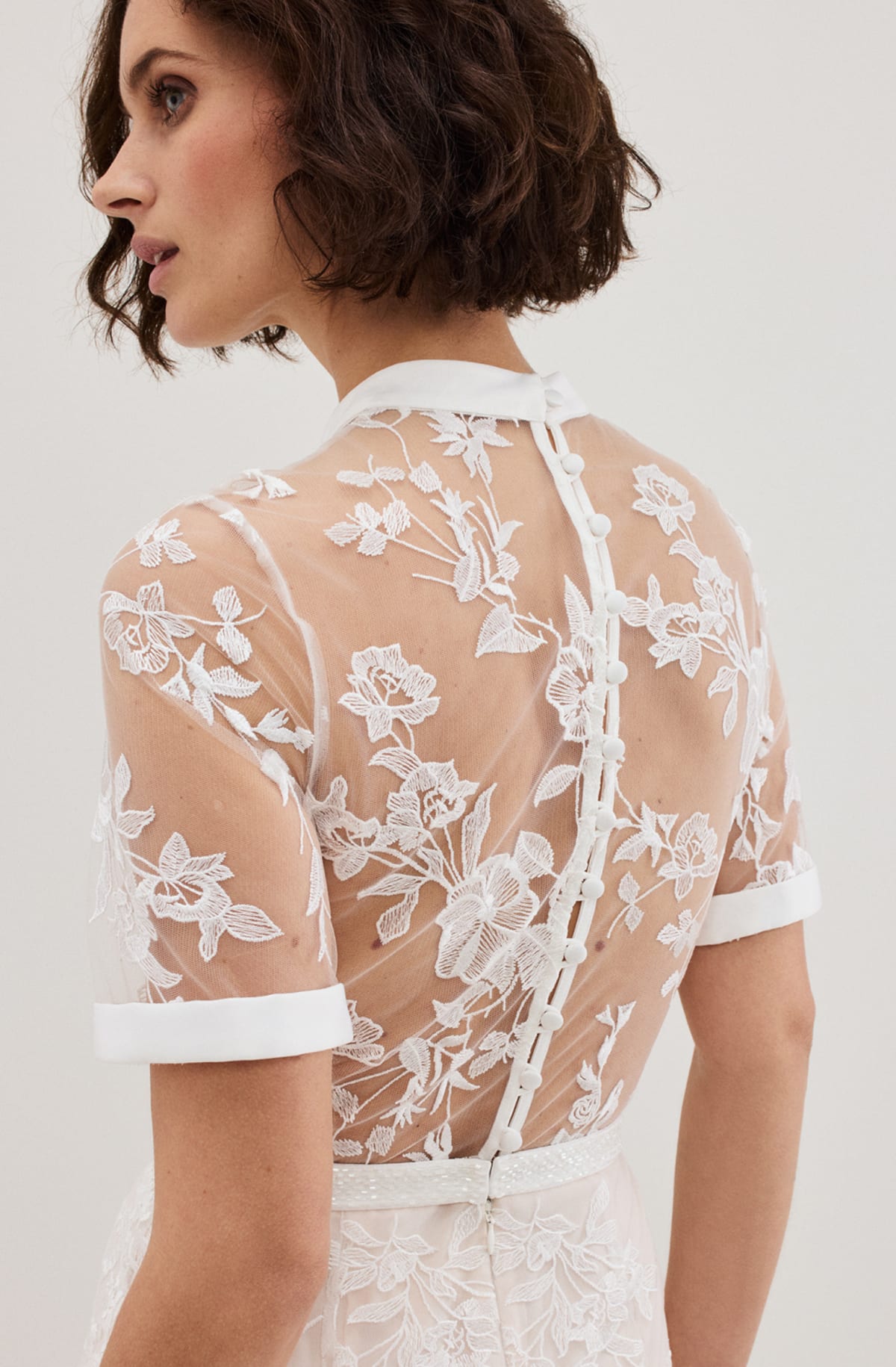 Woman wearing Phase Eight bridal style