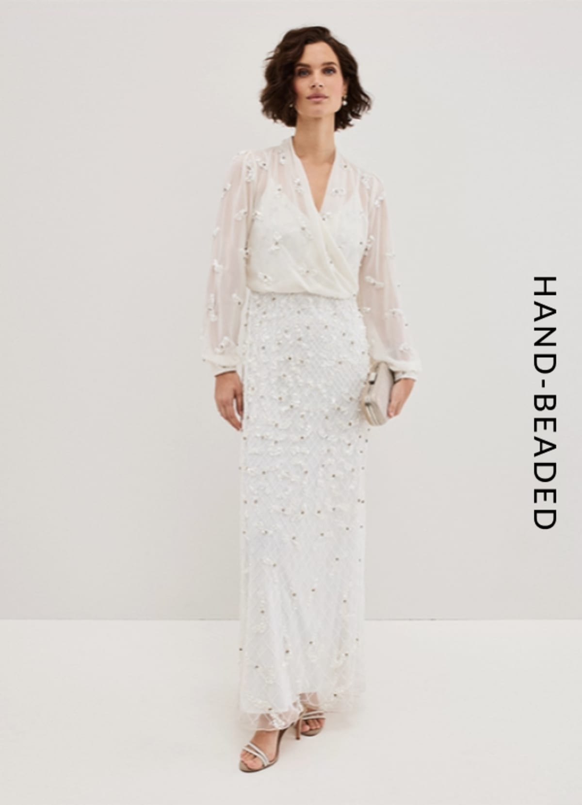 Woman wearing Phase Eight bridal style