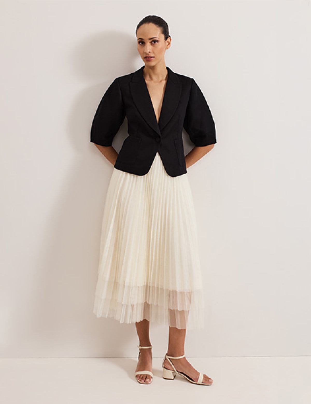 Woman wearing Phase Eight outfit