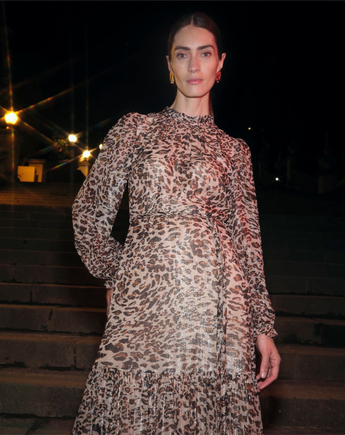 Eve Leopard Shimmer Dress ​